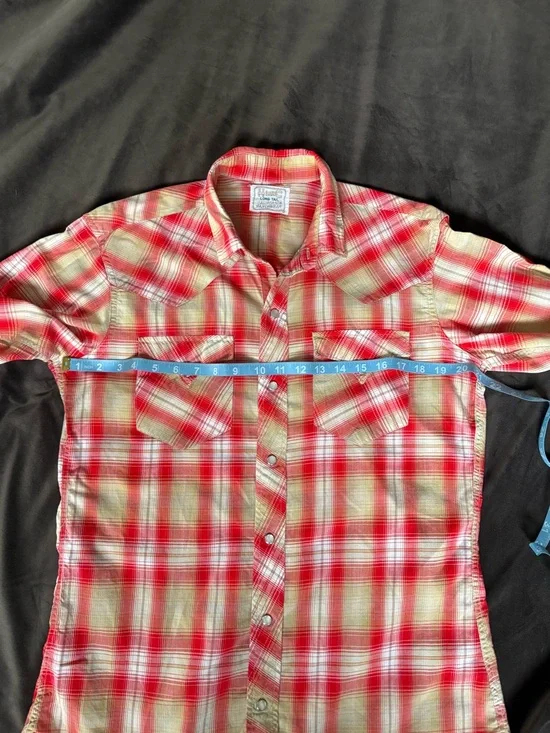 Vintage H Bar C California Ranchwear plaid button down shirt - Picture 9 of 13